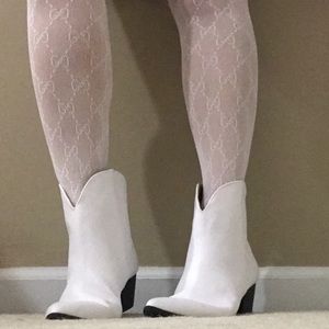 White Western Booties